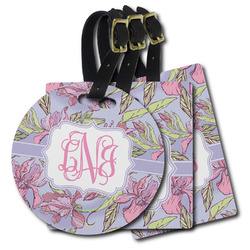 Orchids Plastic Luggage Tag (Personalized)