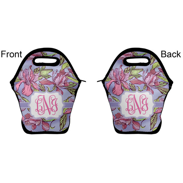Orchids Lunch Bag - Front and Back
