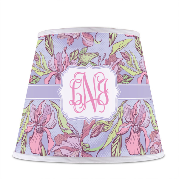 Orchids Poly Film Empire Lampshade - Front View