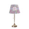 Orchids Poly Film Empire Lampshade - On Stand