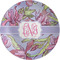 Orchids Melamine Plate 8 inches