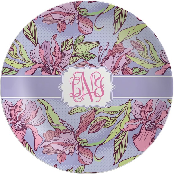 Custom Orchids Melamine Plate (Personalized)