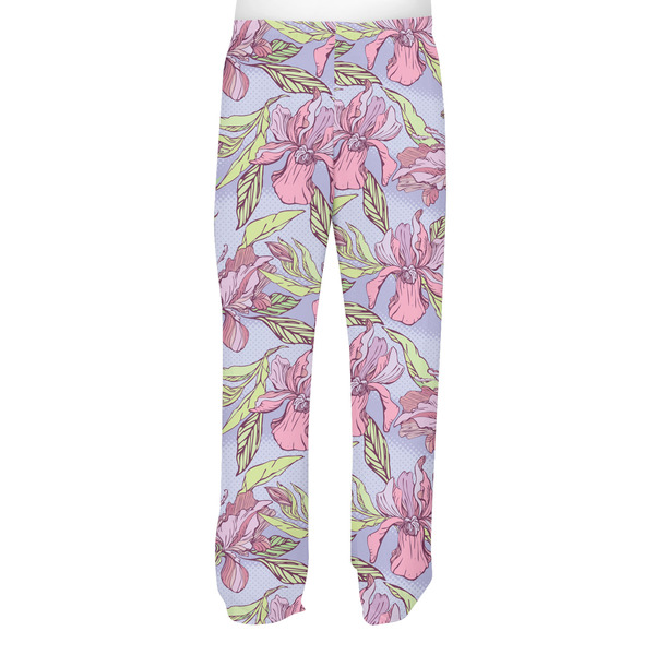 Orchids Men's Pjs Back - on model