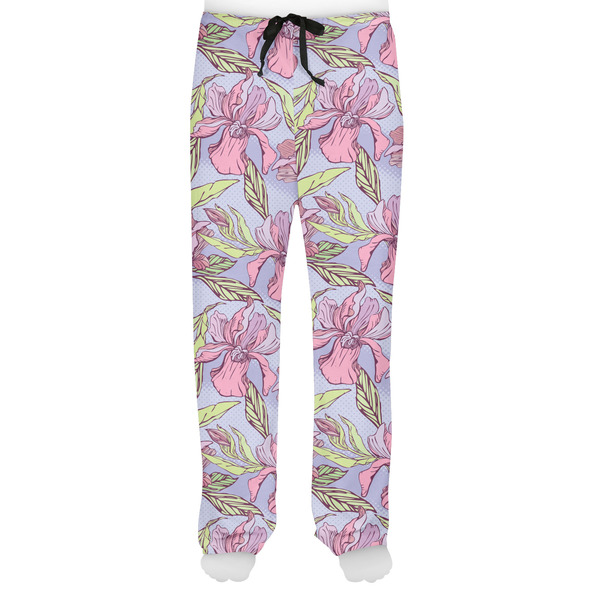 Orchids Men's Pjs Front - on model