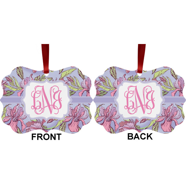 Orchids Metal Benilux Ornament - Front and Back (APPROVAL)