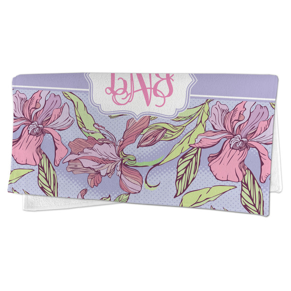 Orchids Microfiber Dish Rag - FOLDED (half)