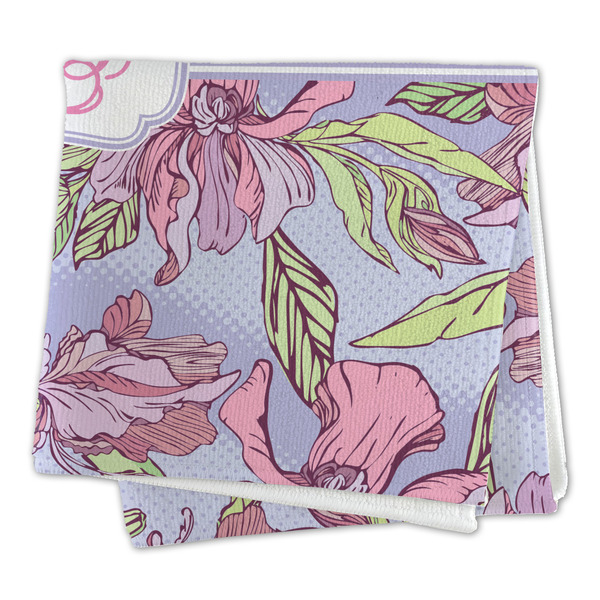Orchids Microfiber Dish Rag - FOLDED (square)