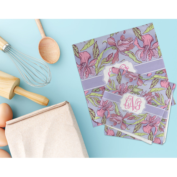 Orchids Microfiber Dish Rag - LIFESTYLE