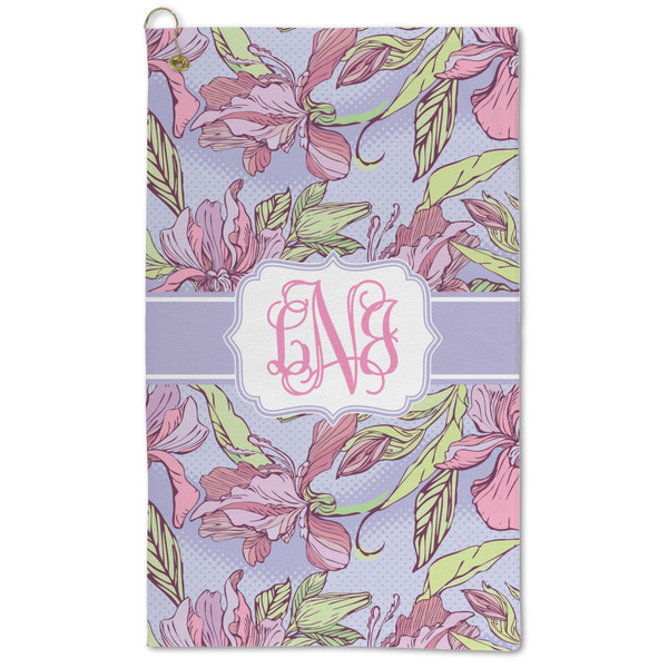 Custom Orchids Microfiber Golf Towel (Personalized)