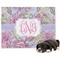 Orchids Microfleece Dog Blanket - Large