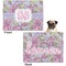 Orchids Microfleece Dog Blanket - Regular - Front & Back