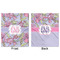 Orchids Minky Blanket - 50"x60" - Double Sided - Front & Back