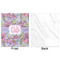 Orchids Minky Blanket - 50"x60" - Single Sided - Front & Back