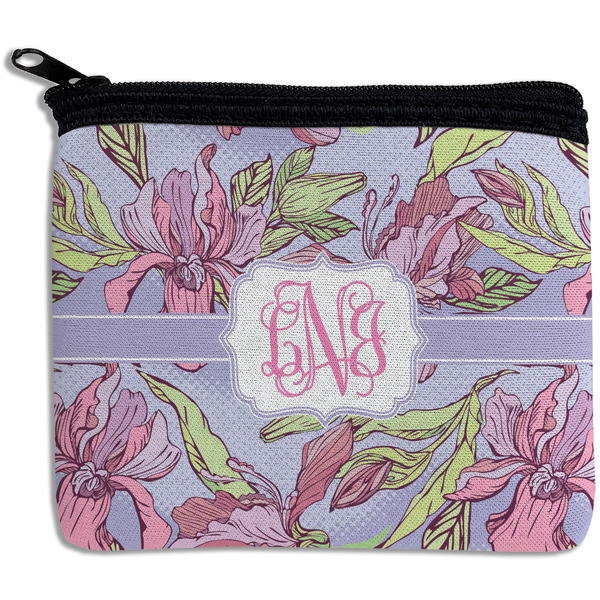 Custom Orchids Rectangular Coin Purse (Personalized)