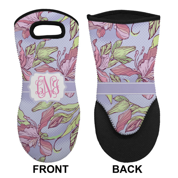 Orchids Neoprene Oven Mitt (Front & Back)