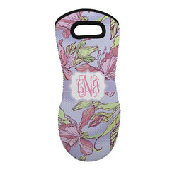 Orchids Neoprene Oven Mitt w/ Monograms