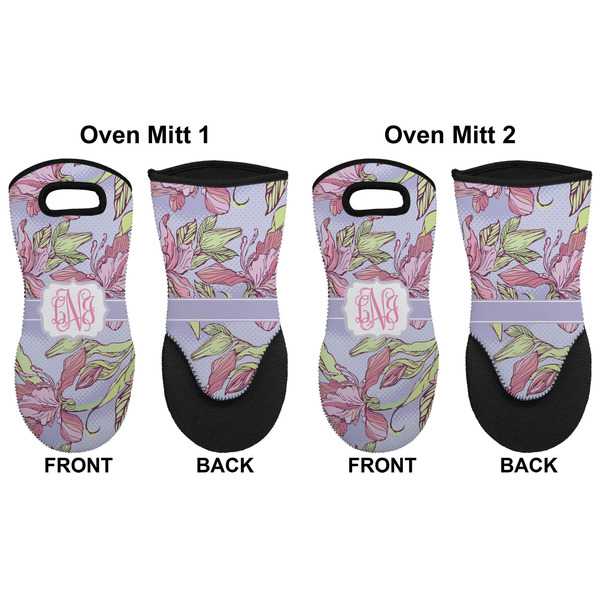 Orchids Neoprene Oven Mitt - Set of 2 - Approval