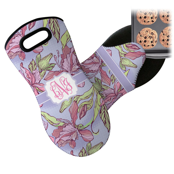 Orchids Neoprene Oven Mitt