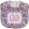 Orchids Velour Baby Bib w/ Monogram
