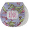 Orchids Burp Pad - Velour w/ Monogram