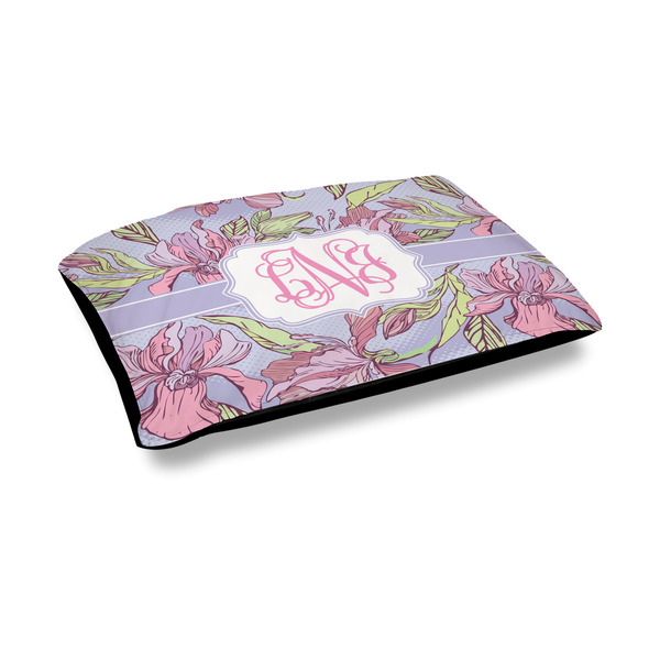 Custom Orchids Outdoor Dog Bed - Medium (Personalized)