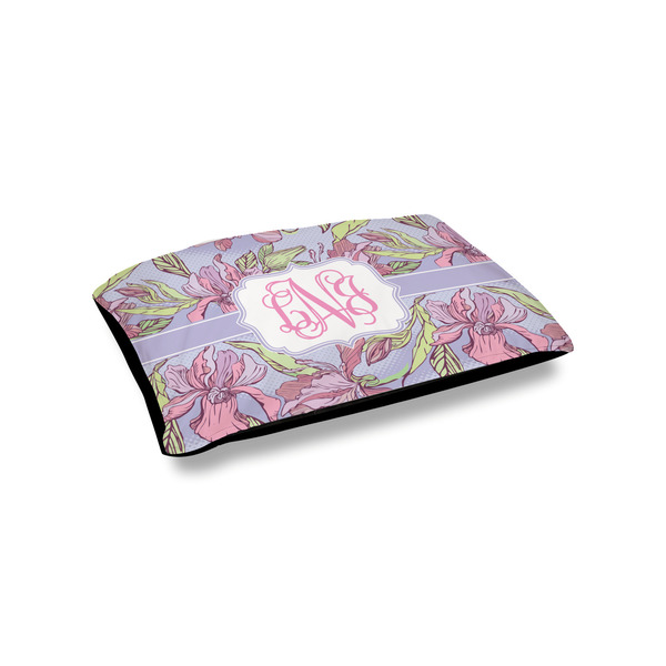 Custom Orchids Outdoor Dog Bed - Small (Personalized)