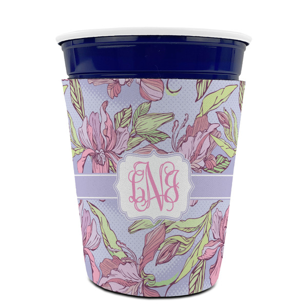 Orchids Party Cup Sleeves - without bottom - FRONT (on cup)