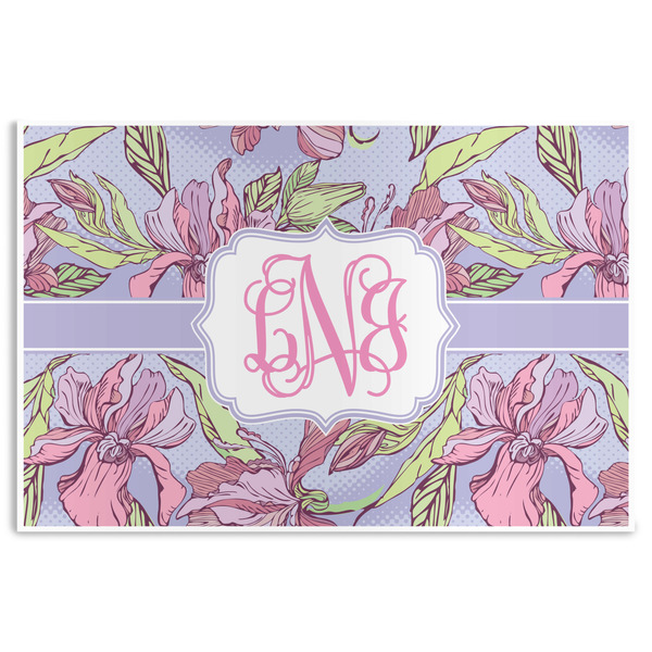 Custom Orchids Disposable Paper Placemats (Personalized)