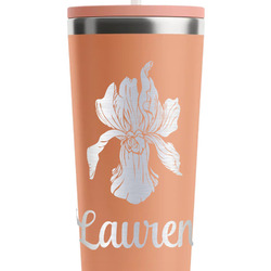 Orchids RTIC Everyday Tumbler with Straw - 28oz - Peach - Double-Sided (Personalized)
