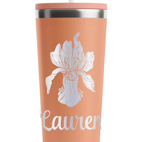 Orchids Peach RTIC Everyday Tumbler - 28 oz. - Close Up