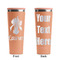 Orchids Peach RTIC Everyday Tumbler - 28 oz. - Front and Back