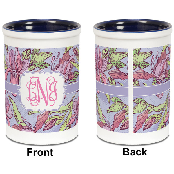 Orchids Pencil Holder - Blue - approval