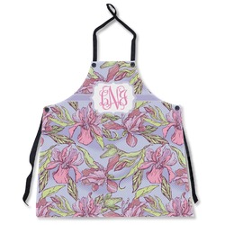 Orchids Apron Without Pockets w/ Monogram