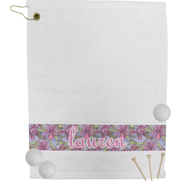 Custom Orchids Golf Bag Towel (Personalized)