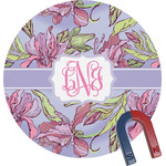 Orchids Round Fridge Magnet (Personalized)