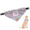 Orchids Dog Bandana - XLarge (Personalized)