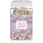 Orchids Dog Treat Jar (Personalized)