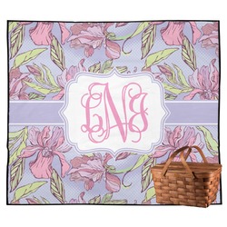 Orchids Outdoor Picnic Blanket (Personalized)