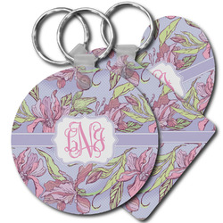 Orchids Plastic Keychain (Personalized)