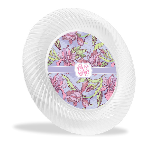 Custom Orchids Plastic Party Dinner Plates - 10" (Personalized)
