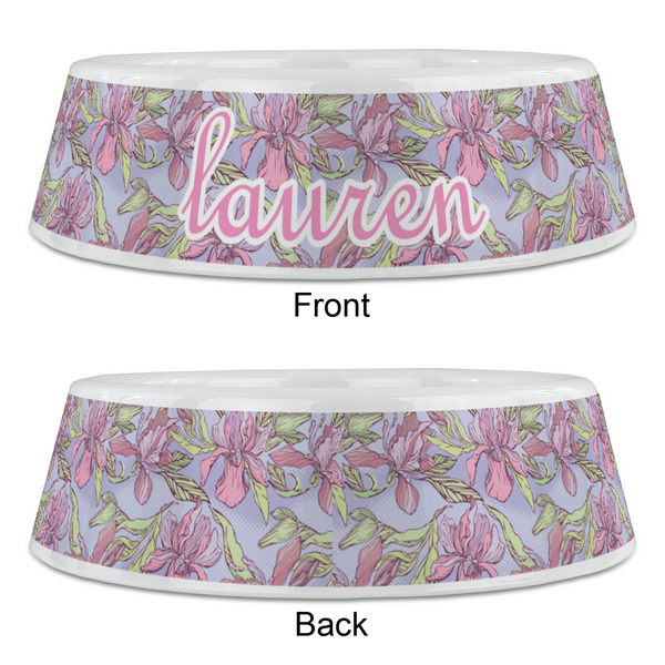 Orchids Plastic Pet Bowls - Large - APPROVAL