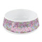 Orchids Plastic Dog Bowl - Small (Personalized)