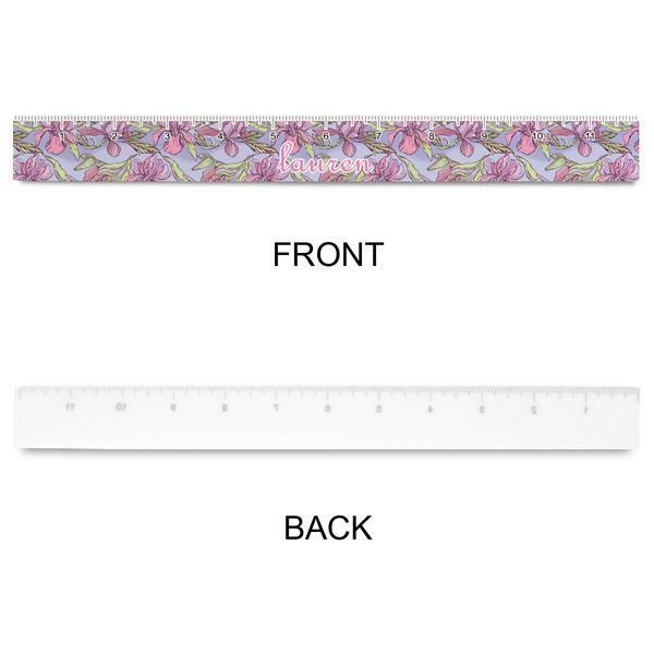 Orchids Plastic Ruler - 12" - APPROVAL