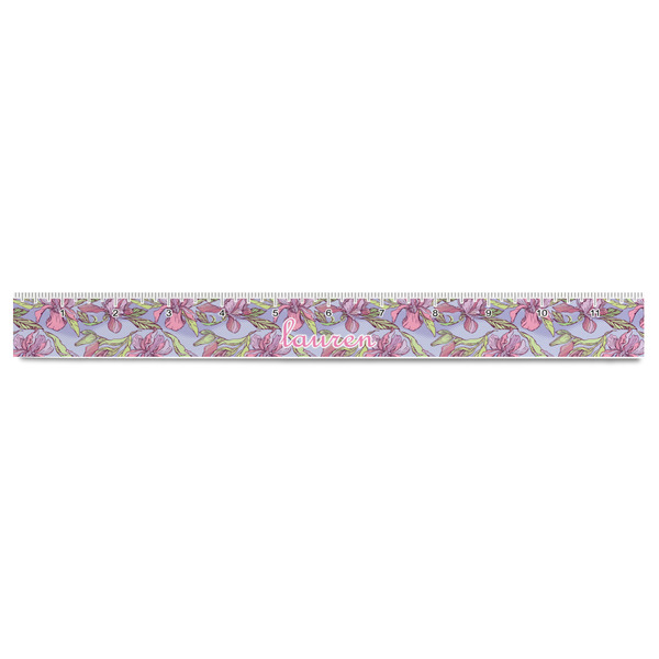 Orchids Plastic Ruler - 12" - FRONT