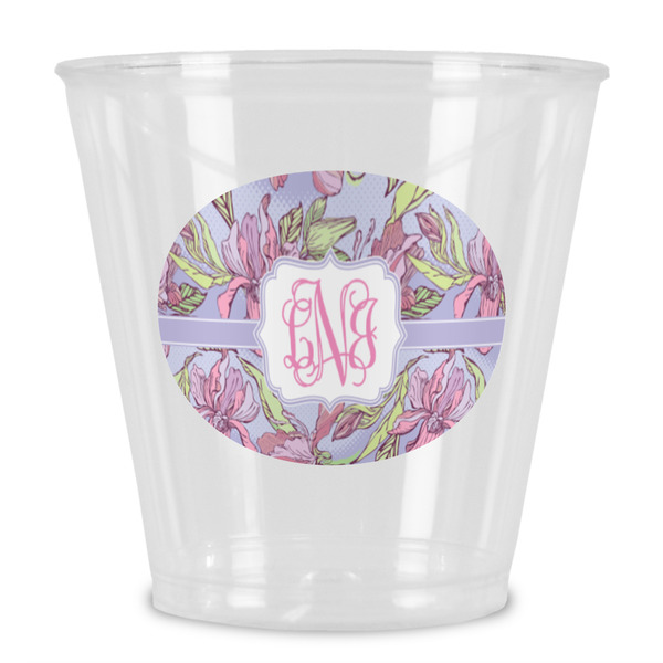 Custom Orchids Plastic Shot Glass (Personalized)