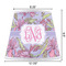 Orchids Poly Film Empire Lampshade - Dimensions