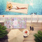 Orchids Pool Towel Lifestyle