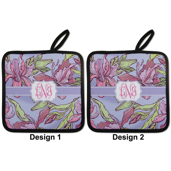 Orchids Pot Holders - Set of 2 APPROVAL