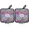Orchids Pot Holders - Set of 2 APPROVAL