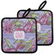 Orchids Pot Holders - Set of 2 MAIN